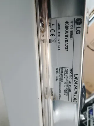 Lavavajillas LG Direct Drive Blanco