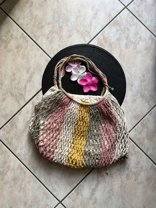Borsa Pull&Bear beige, rosa, gialla