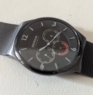 Orologio Bering al quarzo nero/argento