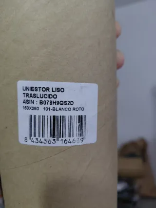 Estor enrollable tela blanco 160x250cm a estrenar