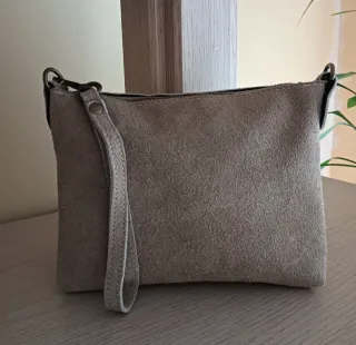 Bolso de ante beige