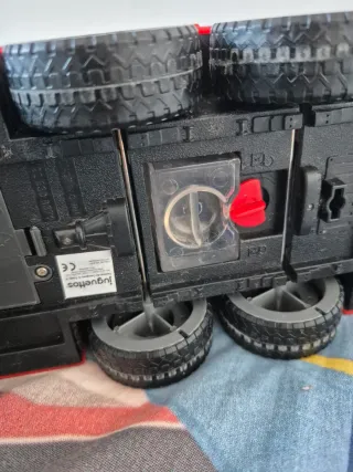 Camión de bomberos con escalera