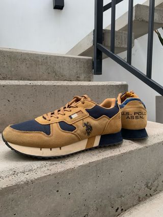 Zapatillas U.S. Polo Assn. Marrón/Azul