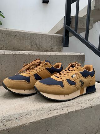 Zapatillas U.S. Polo Assn. Marrón/Azul