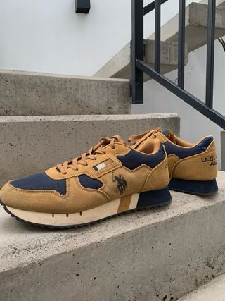 Zapatillas U.S. Polo Assn. Marrón/Azul