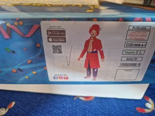 Costume Gatto Pinocchio Carnevale adulto Taglia L