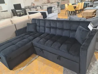 Sofá Cama Negro Terciopelo Oferta!!!