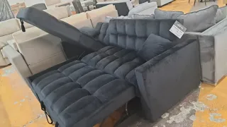 Sofá Cama Negro Terciopelo Oferta!!!