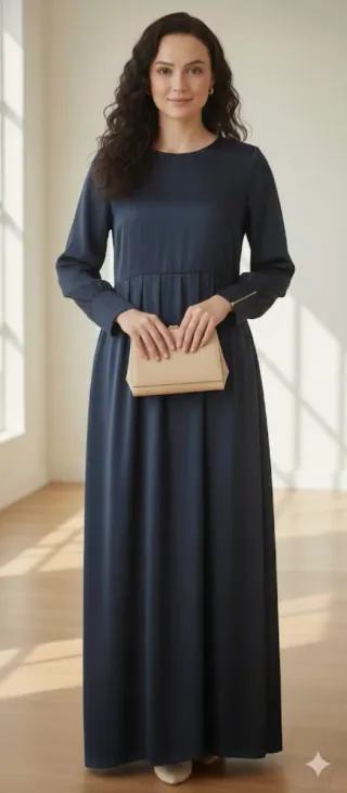 Vestido Largo Satén Premium Talla 46/48