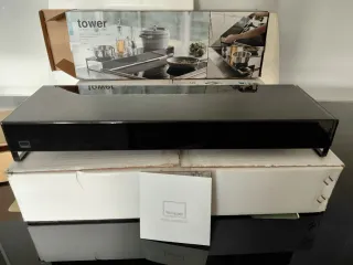 Estantería organizadora cocina negra