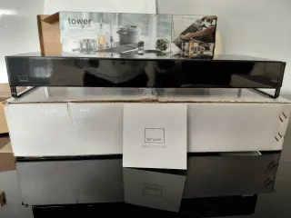 Estantería organizadora cocina negra