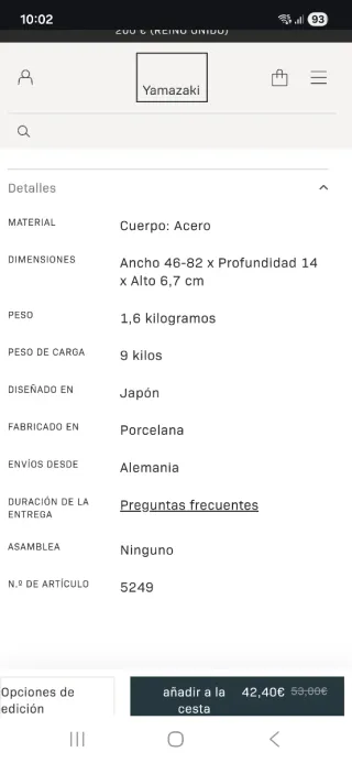 Estantería organizadora cocina negra