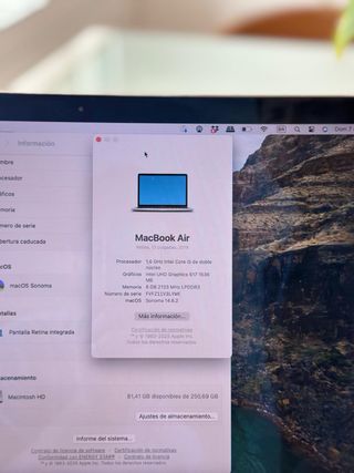 Portátil Apple MacBook Air Plata