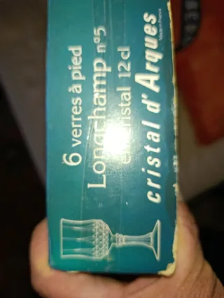 6 Copas de champán Cristal d'Arques