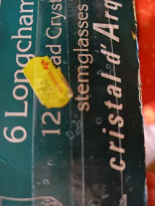 6 Copas de champán Cristal d'Arques