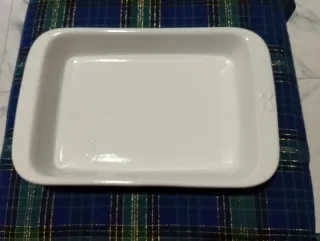 Pirofila Barilla in porcellana bianca