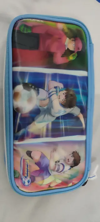 Estuche escolar azul anime