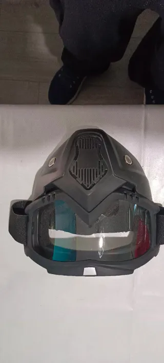 Casco Jet con Máscara