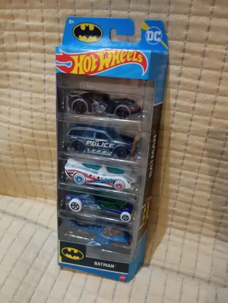 Lote 5 Coches Hot Wheels Batman DC