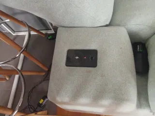 Sofá chaise longue 3 plazas tela