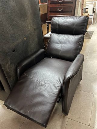 Sillón reclinable de piel