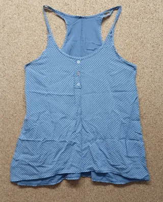 Camiseta tirantes mujer azul