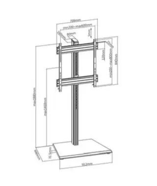 Soporte TV Kimex Modular 031-1110K1B Nuevo