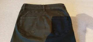 2 Pantalones Jeans Beige/Verde oliva