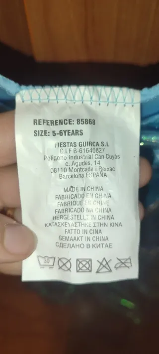 Costume Frozen bambina 5-6 anni