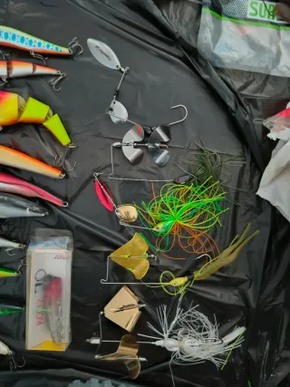 Mega lote artículos pesca