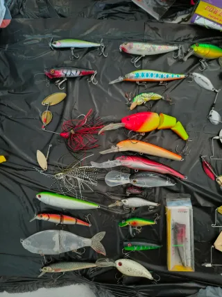 Mega lote artículos pesca