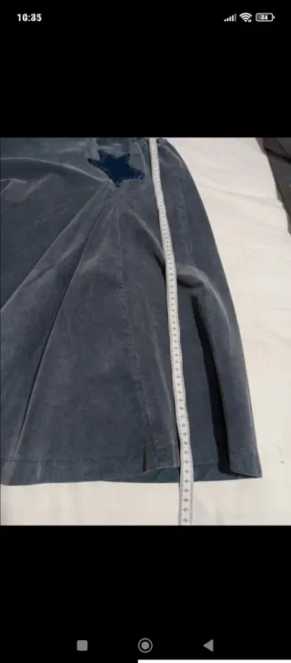 Falda midi gris talla S