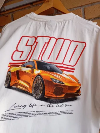 Camiseta Pull&Bear Estampada Coche