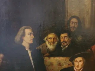 Cuadro Cristóbal Colón Corte Real