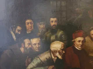 Cuadro Cristóbal Colón Corte Real