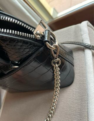 Borsa mini tracolla Zara effetto coccodrillo