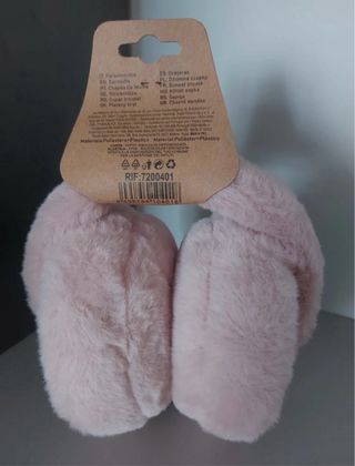 Paraorecchie KmtStyle Peluche Rosa Antico