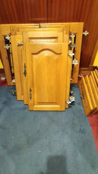 Puerta de cocina de roble