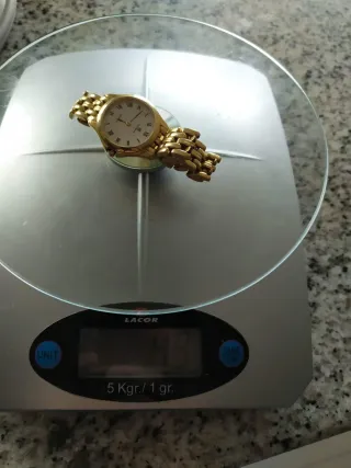 Reloj mujer Suizo Cyma Oro 18k Esfera Blanca