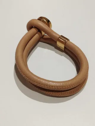 Pulsera Mi Moneda cuero y acero