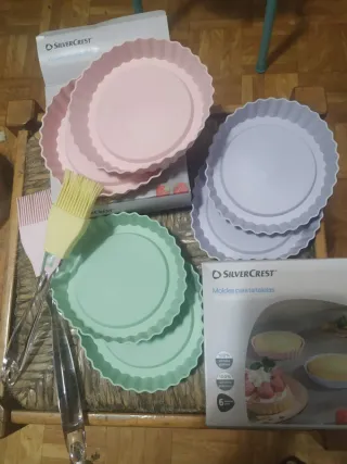 Moldes tartaletas + brochas SilverCrest