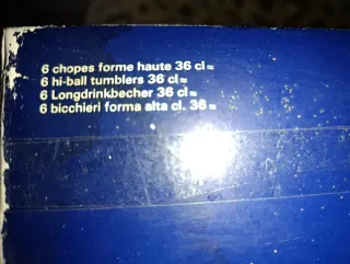 6 Vasos de Cristal Longchamp 36 cl