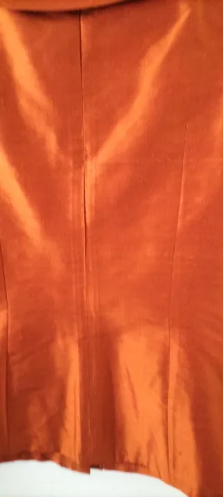 Top seda salvaje color naranja.