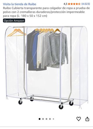 Funda para perchero / burra **sin abrir**