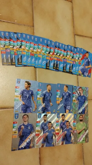 Set 30 figurine Panini Azzurri Adrenalyn 2024