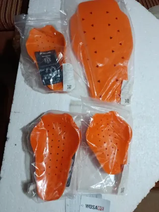 (101)Protectores moto naranjas