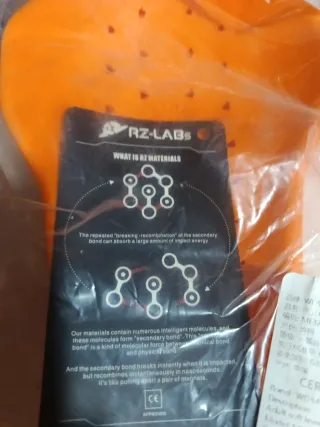 (101)Protectores moto naranjas