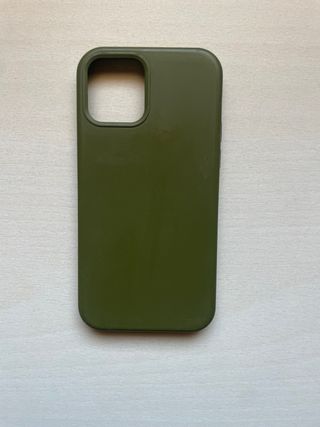 Cover iPhone 12 Silicone Verde Chiaro
