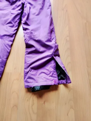 Peto / pantalón de esquí unisex morado.