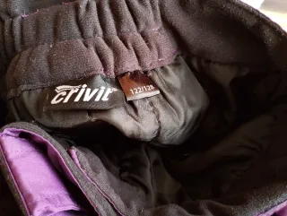 Peto / pantalón de esquí unisex morado.